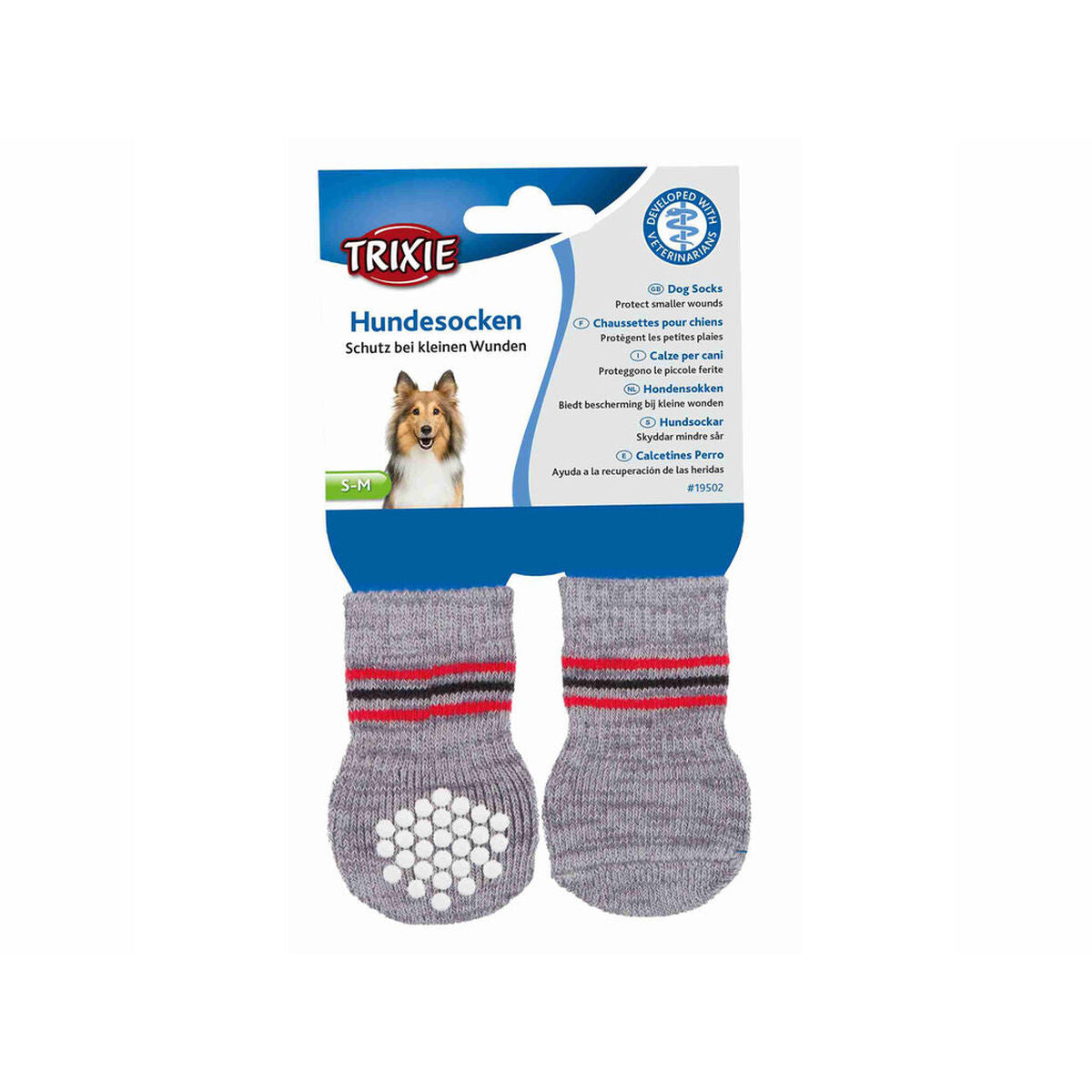 Calzini Trixie grigi taglia XL per cani