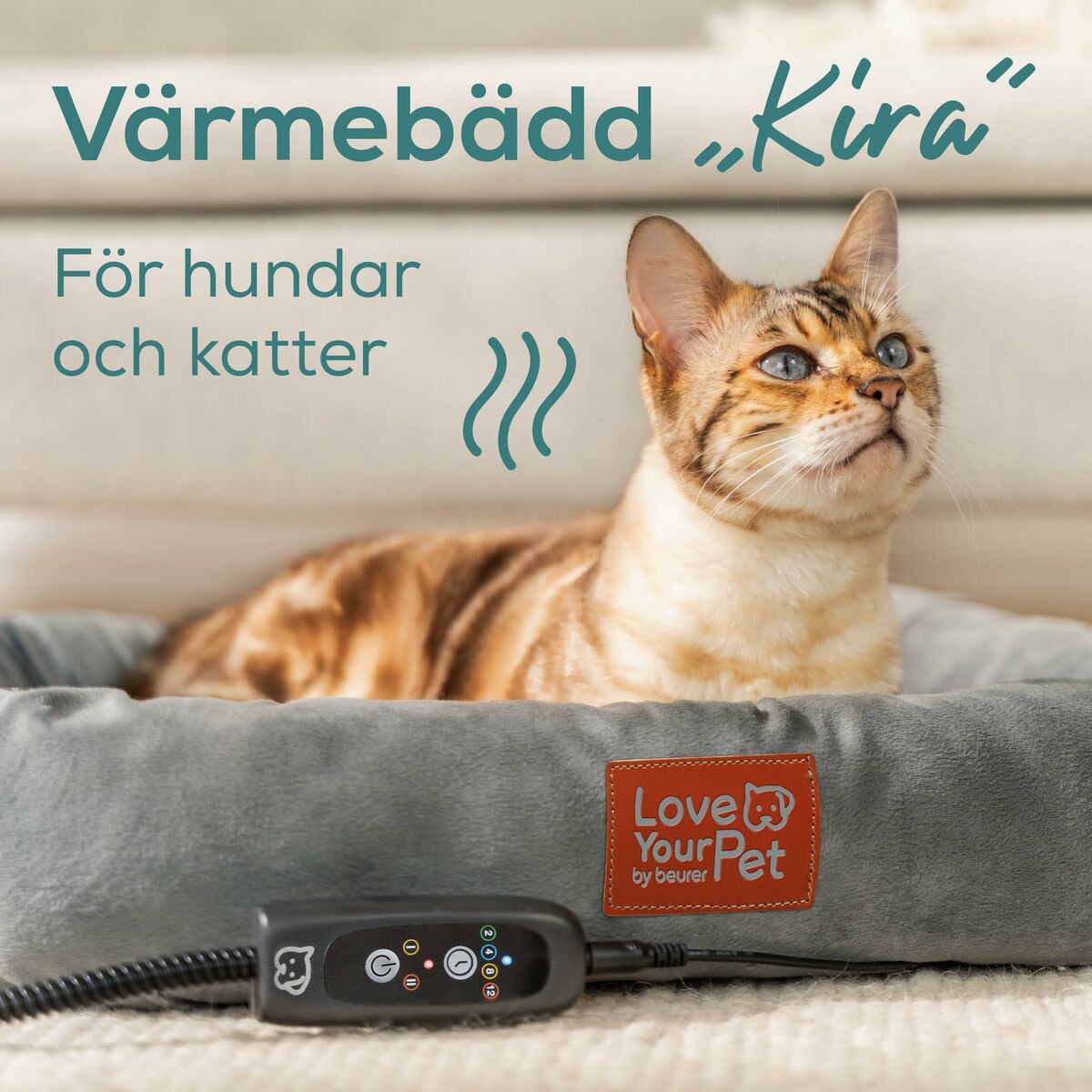 Cuccia elettrica per animali domestici Beurer PP250 KIRA, colore grigio.