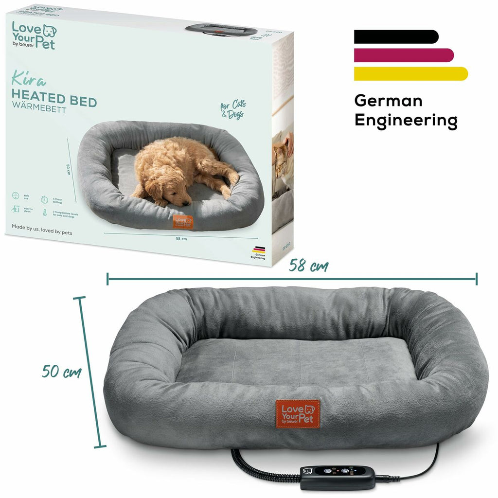 Cuccia elettrica per animali domestici Beurer PP250 KIRA, colore grigio.